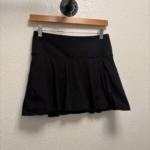Athleta Ace Tennis Skort 13.5" Women’s Size Small Black Athletic Key Pocket
